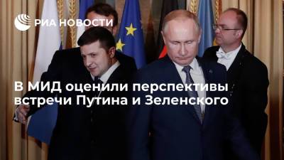 Владимир Зеленский - Владимир Путин - В МИД оценили перспективы встречи Путина и Зеленского - ria.ru - Москва - Россия - Украина - Киев - ДНР - ЛНР
