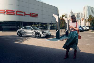 Porsche Taycan - Porsche - Porsche встановлює найшвидшу зарядну станцію в Україні з потужністю 320 кВт та зарядом до 80% за 25 хвилин (вона безкоштовна для власників Porsche) - itc.ua - Україна - місто Київ