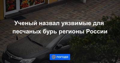 Ученый назвал уязвимые для песчаных бурь регионы России - news.mail.ru - Краснодарский край - респ. Калмыкия