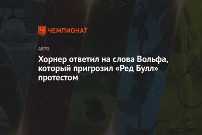 Кристиан Хорнер - Вольф Тото - Хорнер ответил на слова Вольфа, который пригрозил «Ред Булл» протестом - championat.com