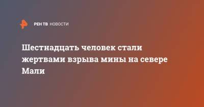 Шестнадцать человек стали жертвами взрыва мины на севере Мали - ren.tv - Афганистан - Мали