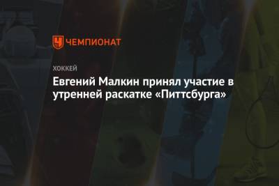 Евгений Малкин - Майк Салливан - Евгений Малкин принял участие в утренней раскатке «Питтсбурга» - championat.com - Нью-Йорк - Нью-Йорк
