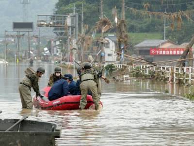 На западе Японии 14 тыс. человек получили указание эвакуироваться из-за ливней - unn.com.ua - Киев - Япония