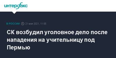 СК возбудил уголовное дело после нападения на учительницу под Пермью - interfax.ru - Москва - Пермь - Пермский край