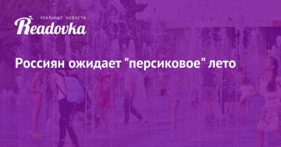 Евгений Тишковец - Роман Вильфанд - Россиян ожидает «персиковое» лето - readovka.ru - Москва