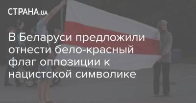 Александр Лукашенко - В Беларуси предложили отнести бело-красный флаг оппозиции к нацистской символике - strana.ua