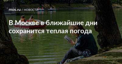 В Москве в ближайшие дни сохранится теплая погода - mos.ru - Москва