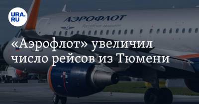 «Аэрофлот» увеличил число рейсов из Тюмени - ura.news - Москва - Тюмень