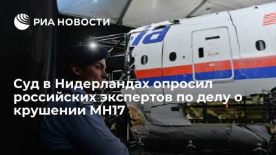 Анастасий Иванов - Хендрик Стинхейс - Суд в Нидерландах опросил российских экспертов по делу о крушении MH17 - ria.ru - Бельгия - Париж - Голландия
