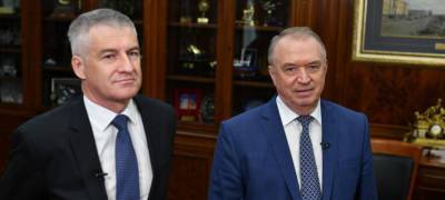 Сергей Катырин - Артур Парфенчиков - В Москве прошла встреча главы Карелии Артура Парфенчикова и президента Торгово-промышленной палаты Сергея Катырина - stolicaonego.ru - Москва - республика Карелия