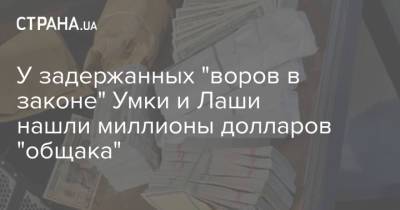 У задержанных "воров в законе" Умки и Лаши нашли миллионы долларов "общака" - strana.ua