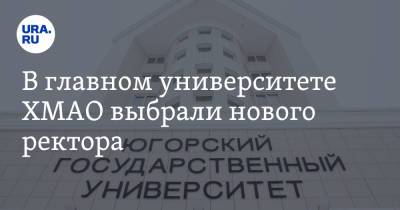 В главном университете ХМАО выбрали нового ректора - ura.news - Югра