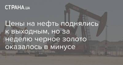 Цены на нефть поднялись к выходным, но за неделю черное золото оказалось в минусе - strana.ua - Лондон - Иран - Нью-Йорк - Азербайджан