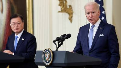 Ким Ченын - Мун Чжэин - Джо Байден - Президент Байден обозначил условия встречи с Ким Чен Ыном - golos-ameriki.ru - Южная Корея - КНДР