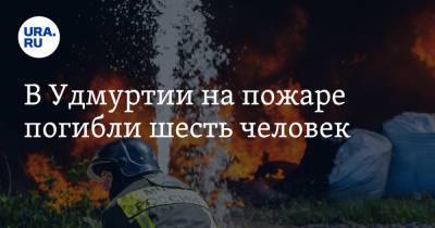 В Удмуртии на пожаре погибли шесть человек - ura.news - респ. Удмуртия - район Увинский