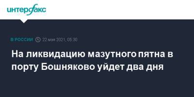 На ликвидацию мазутного пятна в порту Бошняково уйдет два дня - interfax.ru - Москва - Сахалинская обл. - Сахалин