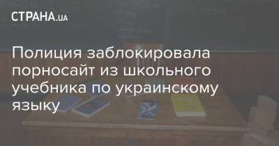 Антон Геращенко - Александр Авраменко - Полиция заблокировала порносайт из школьного учебника по украинскому языку - strana.ua
