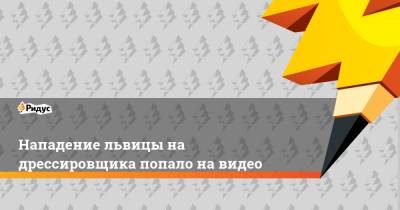 Нападение львицы на дрессировщика попало на видео - ridus.ru - Новосибирская обл. - район Мошковский