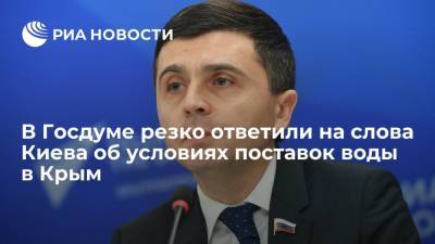 Руслан Бальбек - Олег Николенко - В Госдуме резко ответили на слова Киева об условиях поставок воды в Крым - ria.ru - Москва - Россия - Украина - Киев - Крым - Симферополь