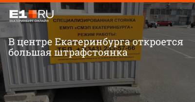 В центре Екатеринбурга откроется большая штрафстоянка - e1.ru - Екатеринбург - Свердловская обл.