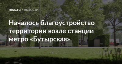 Петр Бирюков - Началось благоустройство территории возле станции метро «Бутырская» - mos.ru - Москва - Благоустройство