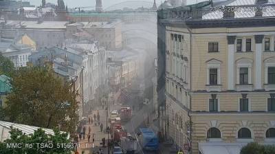 Движение в центре Москвы восстановили после пожара - vm.ru - Москва