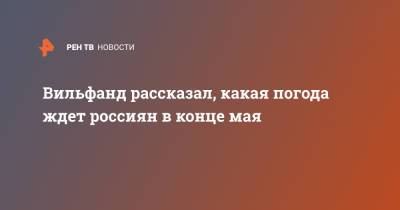 Роман Вильфанд - Вильфанд рассказал, какая погода ждет россиян в конце мая - ren.tv - ЦФО - окр.Сзфо