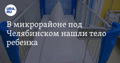 В микрорайоне под Челябинском нашли тело ребенка - ura.news - Челябинская обл. - Челябинск