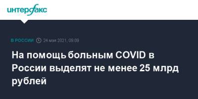 Михаил Мишустин - На помощь больным COVID в России выделят не менее 25 млрд рублей - interfax.ru - Москва