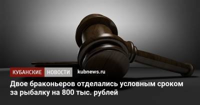Двое браконьеров отделались условным сроком за рыбалку на 800 тыс. рублей - kubnews.ru - Краснодарский край - Ейск