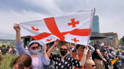Натия Турнава - В Тбилиси прошла акция против строительства ГЭС "Намахвани" - piter.tv - Грузия - Турция - Тбилиси
