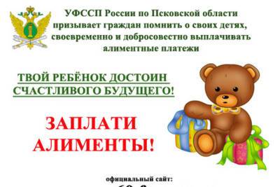 Судебные приставы Псковской области готовятся к интенсивному взысканию алиментов - mk-pskov.ru - Псковская обл. - Псков