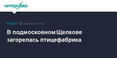 В подмосковном Щелкове загорелась птицефабрика - interfax.ru - Москва - Московская обл. - Московская область