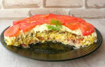 Все будут просить у вас рецепт! Вкусный салат из простых продуктов – курица, сыр, шампиньоны - ont.by