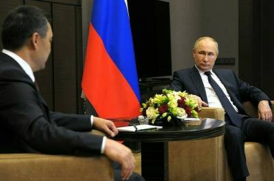 Владимир Путин - Садыр Жапаров - Президенты России и Киргизии обсудили двустороннее сотрудничество - pnp.ru - Сочи - Киргизия - Таджикистан