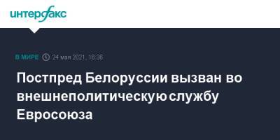 Жозеп Боррель - Роман Протасевич - Постпред Белоруссии вызван во внешнеполитическую службу Евросоюза - interfax.ru - Москва - Белоруссия - Минск