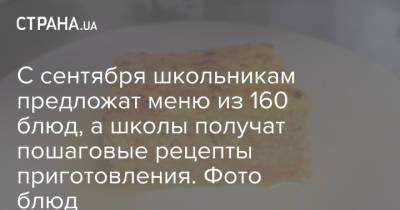 Елена Зеленская - Евгений Клопотенко - С сентября школьникам предложат меню из 160 блюд, а школы получат пошаговые рецепты приготовления. Фото блюд - strana.ua