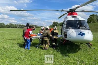 В Татарстане вертолет санавиации впервые забрал пострадавшего с места ДТП - kazan.mk.ru - респ. Татарстан