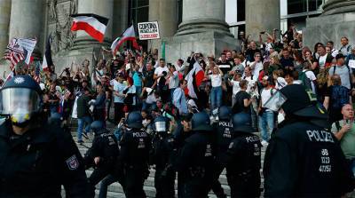 Около 300 человек задержаны на акциях ковид-диссидентов в Берлине - grodnonews.by - Берлин