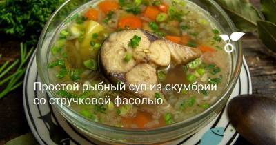 Простой рыбный суп из скумбрии со стручковой фасолью - skuke.net