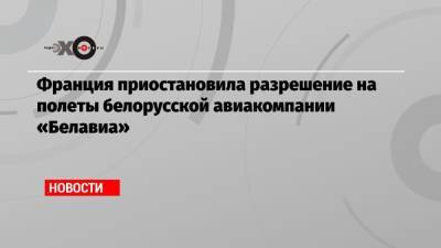 Александр Лукашенко - Роман Протасевич - София Сапега - Франция приостановила разрешение на полеты белорусской авиакомпании «Белавиа» - echo.msk.ru - Англия - Минск - Палестина - Ирландия