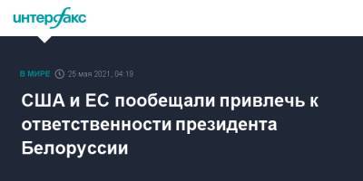 Александр Лукашенко - Светлана Тихановская - Джейк Салливан - США и ЕС пообещали привлечь к ответственности президента Белоруссии - interfax.ru - Москва - США - Белоруссия