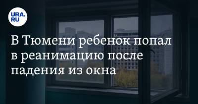 В Тюмени ребенок попал в реанимацию после падения из окна - ura.news - Тюмень - Тюменская обл.