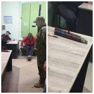 Пьяного мужчину с холодным оружием задержали в Липецке - lipetskmedia.ru - Липецк