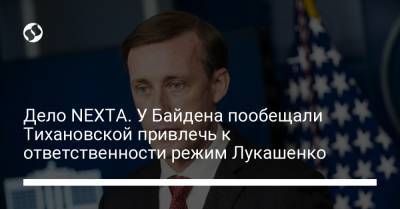 Александр Лукашенко - Роман Протасевич - Светлана Тихановская - Джо Байден - Дело NEXTA. У Байдена пообещали Тихановской привлечь к ответственности режим Лукашенко - liga.net - Минск