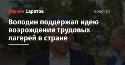 Вячеслав Володин - Александр Калашников - Володин поддержал идею возрождения трудовых лагерей в стране - nversia.ru