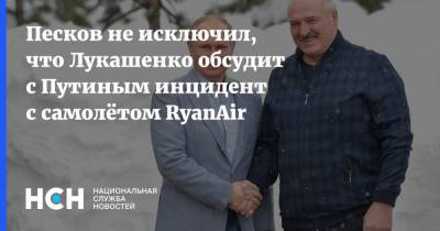 Владимир Путин - Дмитрий Песков - Александр Лукашенко - София Сапега - Песков не исключил, что Лукашенко обсудит с Путиным инцидент с самолётом RyanAir - nsn.fm - Вильнюс - Минск - Переговоры