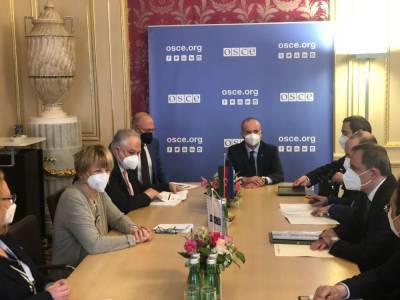 Хельга Шмид - Джейхун Байрамов - Азербайджан придает важное значение сотрудничеству с ОБСЕ - глава МИД (ФОТО) - trend.az - Австрия - Азербайджан
