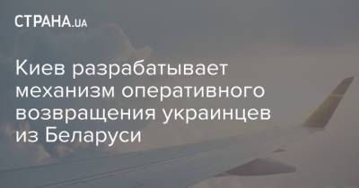 Киев разрабатывает механизм оперативного возвращения украинцев из Беларуси - strana.ua - Украина - Киев