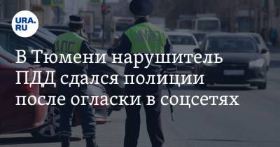 В Тюмени нарушитель ПДД сдался полиции после огласки в соцсетях. Видео - ura.news - Тюмень - Тюменская обл.